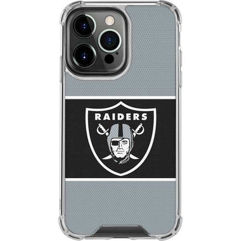 NFL Las Vegas Raiders Zone Block iPhone 16 Pro Clear Case